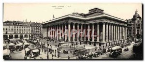 Old Postcard Large Format The Paris Bourse 28.5 * 11 cm