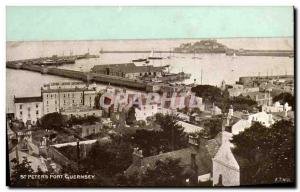 Postcard Old Guernsey St Peters Port