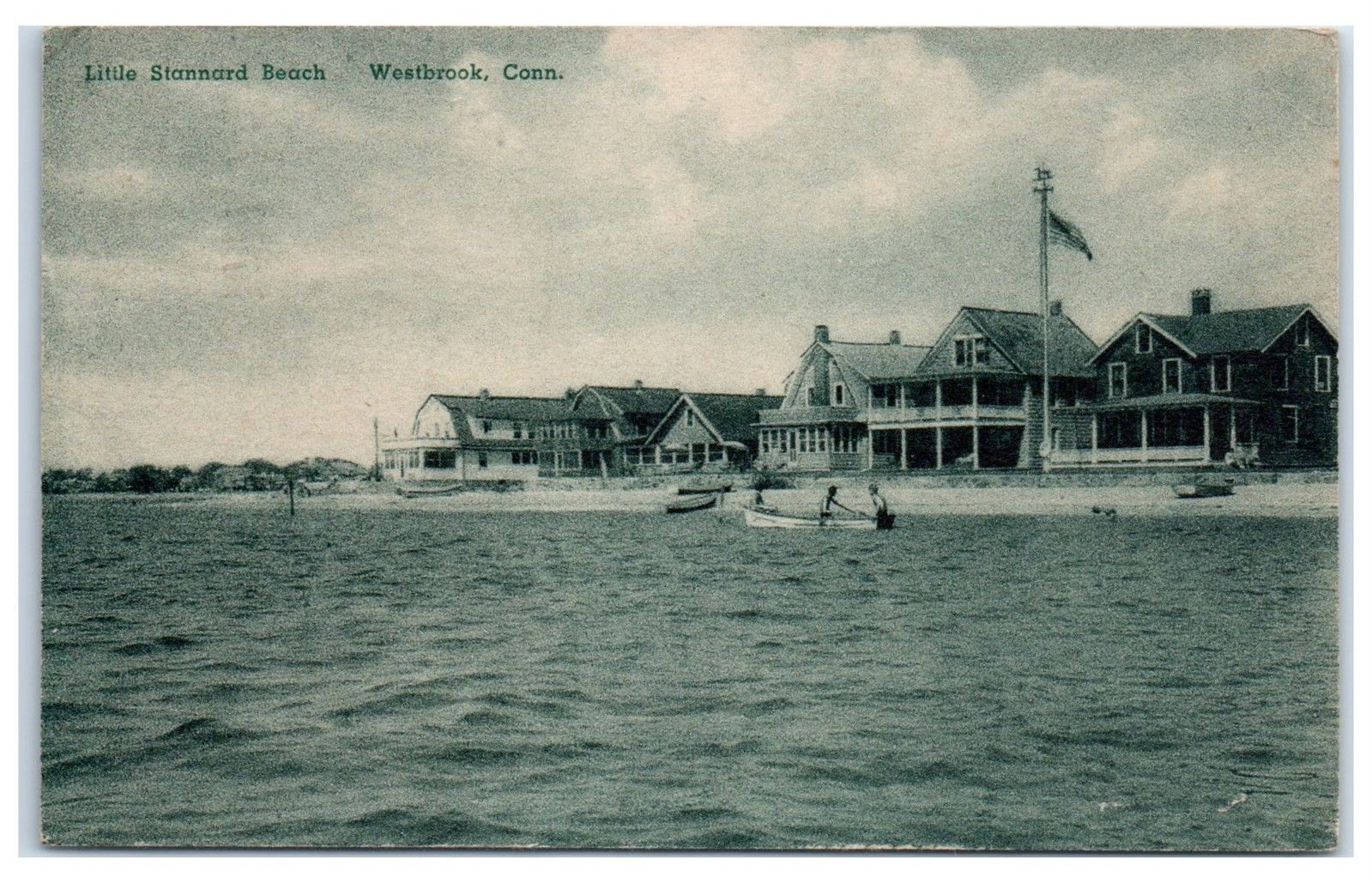 1949 Little Stannard Beach, Westbrook, CT Postcard United States