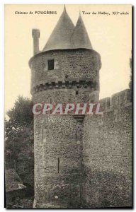 Old Postcard Chateau de Fougeres Tour Hallay XII th Century