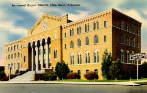 Little Rock, Arkansas - The Immanuel Baptist Church - in the 1940s