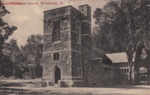 Postcard Episcopal Church Woodstock VT