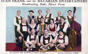 VINTAGE POSTCARD IVAN FRANK AND HIS BAVARIANS DANCE FLOOR & RESTAURANT NYC 1950s