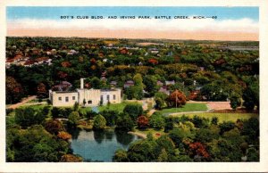 Michigan Battle Creek Boy's Club Building and Irving Park