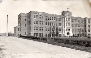 SD Sacred Heart Junior College Yankton South Dakota RPPC  Postcard Y7