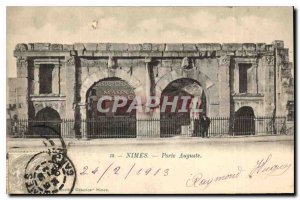 Postcard Old Nimes Porte Auguste