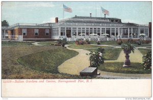 NARRAGANSETT PIER, Rhode Island, 1900-1910's; Italian Gardens And Casino