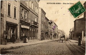 CPA Rive de Gier- Rue de Lyon FRANCE (907183)