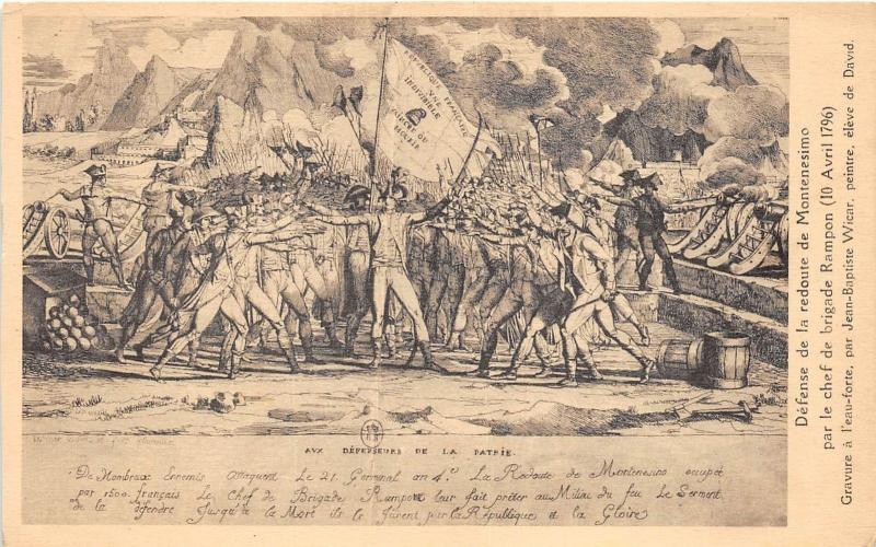 BF37061 defense la redoute montenesimo gravure par jean baptiste wiecar france