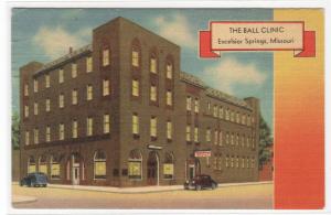 The Ball Clinic Excelsior Springs Missouri 1949 postcard