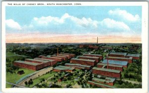 SOUTH MANCHESTER, Connecticut CT ~ CHENEY BROS. MILLS c1920s-30s  Postcard