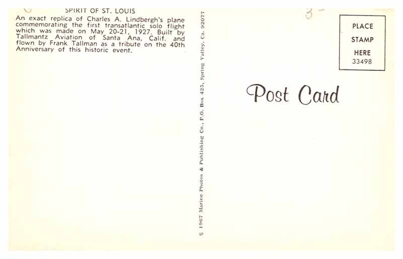 Postcard AIRPORT SCENE Santa Ana California CA AS4636