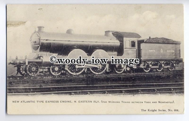 ry1257 - N.E.Railway's Atlantic Type Express Engine for Working Trains- postcard