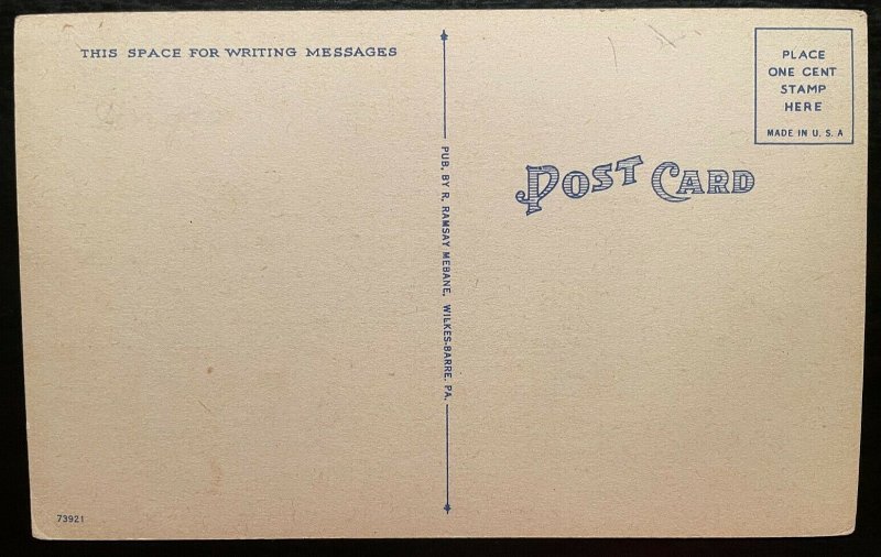 Vintage Postcard 1930-1945 General Hospital Wilkes-Barre PA