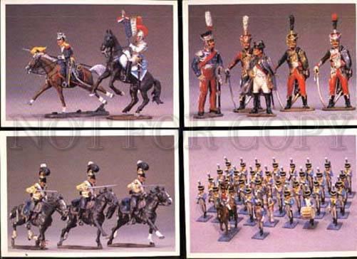 004660 RUSSIAN Tin soldiers collection of 21 OLD postcards