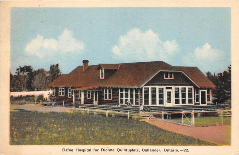 Ontarion Callander   Dafoe Hospital for Dionne Quintuplets