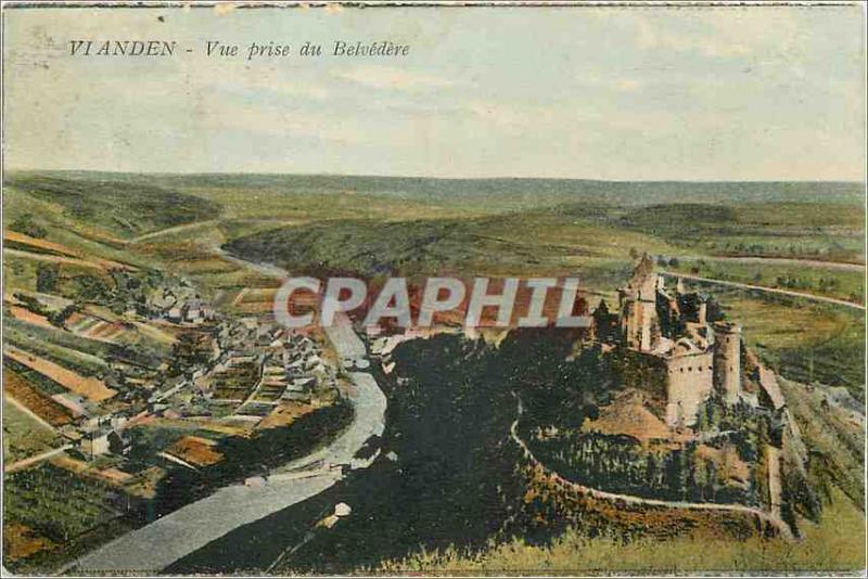 CPM  Vianden vue prise du belvedère