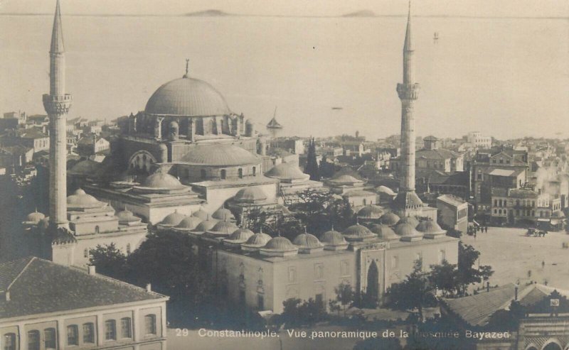 Turkey Istanbul Bayezid II Mosque photo postcard 