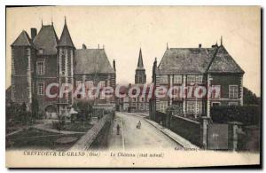 Postcard Old Crevecoeur great Oise Le Chateau