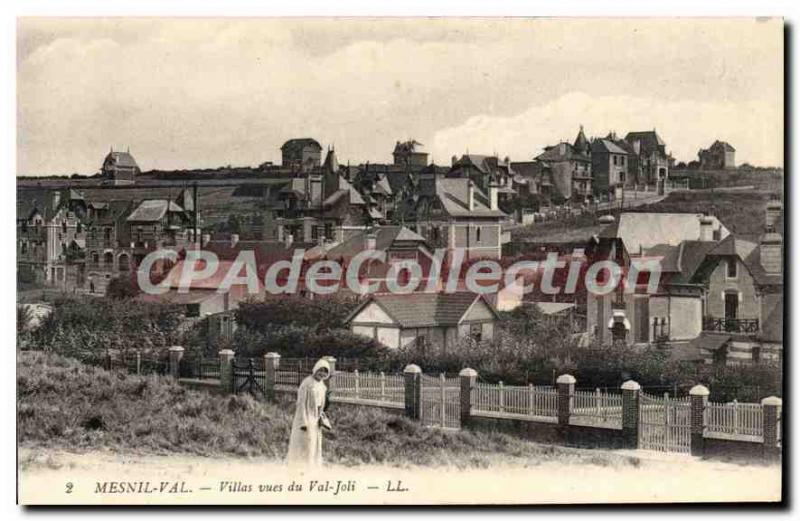 Postcard Old Mesnil Val Villas seen from Val Joli