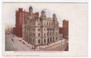 Post Office Guaranty Loan Building Minneapolis Minnesota 1909 postcard