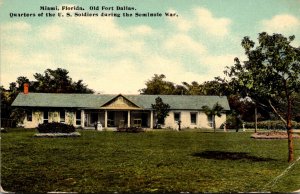 Florida Miami Old Fort Dallas Quarters For U S Soldiers Durfing The Seminole War