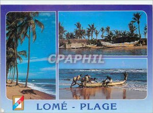 Postcard Modern Lome Beach Light and Colors of Togo