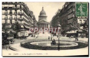 Postcard Old Paris Soufflot Street and Pantheon