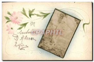 Postcard Fantasy Flowers Old Man Alsace Photo