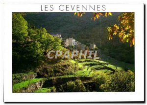 Postcard Modern Landscapes Cevennes hamlet Cevenol with Bancels floor in culture