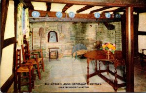 England Stratford Upon Avon Anne Hathaway's Cottage The Kitchen