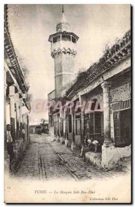 Tunisia Tunis Old Postcard the mosque Sidi Ben Ziad