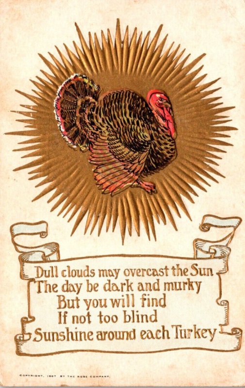 Thanksgiving Greetings With Turkey