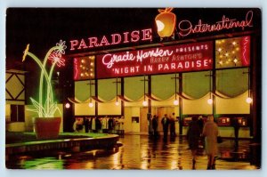 Seattle Washington WA Postcard Paradise International Night World's Fair Vintage