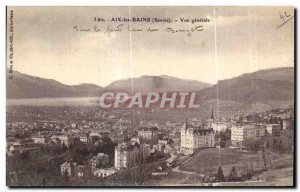 Old Postcard Aix Les Bains Savoie General view