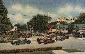 Watkins Glen NY Auto Car Racing Grand Prix NICE LINEN Postcard 