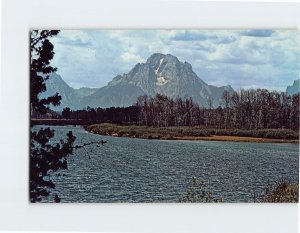 Postcard Beautiful Mt. Moran & Snake River Teton National Park Wyoming USA