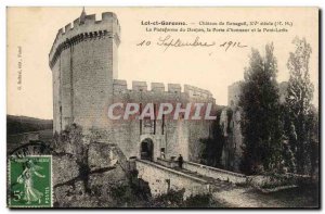 Surroundings of Chateau & # 39Agen Bonnaguil Old Postcard The platform of the...