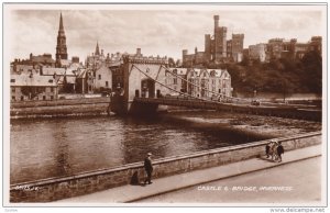 RP; Castle & Bridge, Inverness, Scotland, United Kingdom, 20-30s