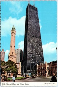 Postcard - John Hancock Center and Water Tower - Chicago, Illinois