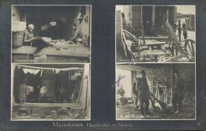 macedonia, SKOPJE Скопје, Craftsmen Forge Smith Wheelwright Üsküb (1917) RPPC