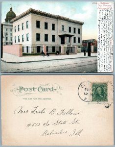 PATERSON N.J. CHILDRENS DAY NURSERY ANTIQUE UNDIVIDED POSTCARD w/ CORK CANCEL