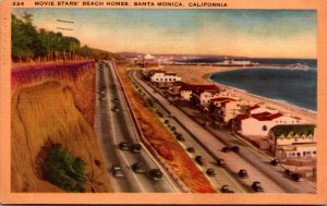 California Santa Monica Movie Stars' Beach Homes 1947