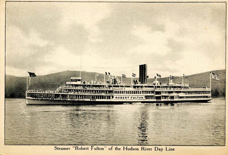 NY - Hudson River Day Line.Steamer Robert Fulton