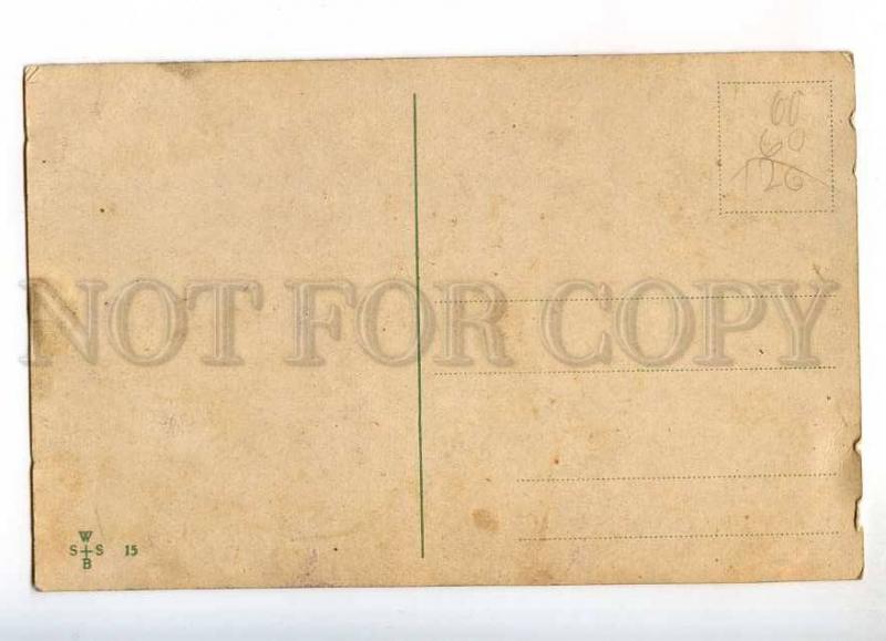 240323 COMIC Drunk Man HUSBAND & WIFE by WS Vintage postcard