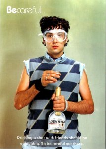 Alcohol Advertising GOLDSCHLAGER Cinnamon Schnapps BE CAREFUL! 2003 4X6 Postcard