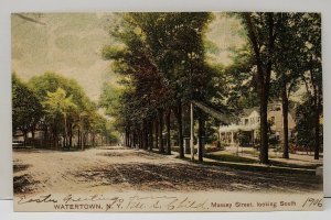 Watertown N.Y. Massey Street Looking South 1906 New York Postcard B13