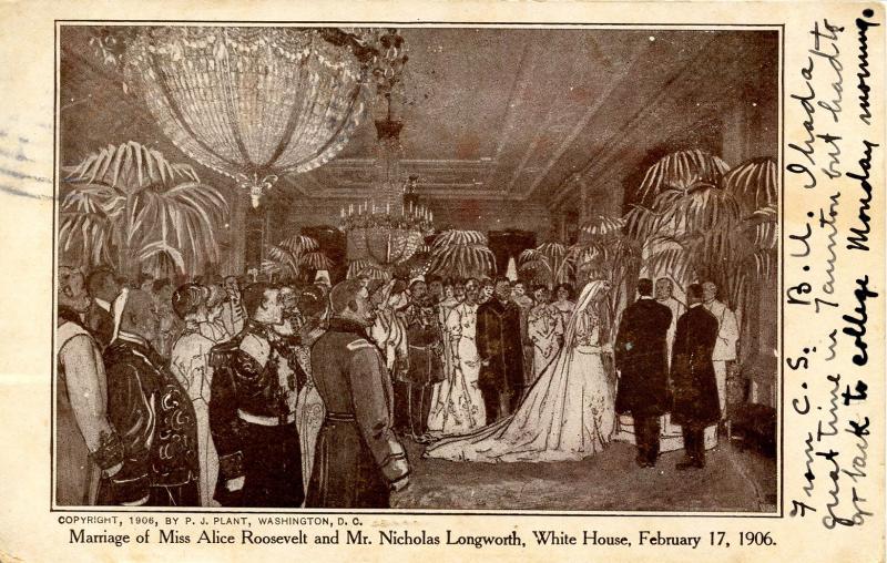 Marriage of Alice roosevelt & Nicholas Longworth at the White House - Februar...