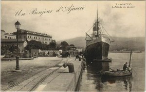 CPA Ajaccio Arrivee ou couirier CORSICA (1077477)