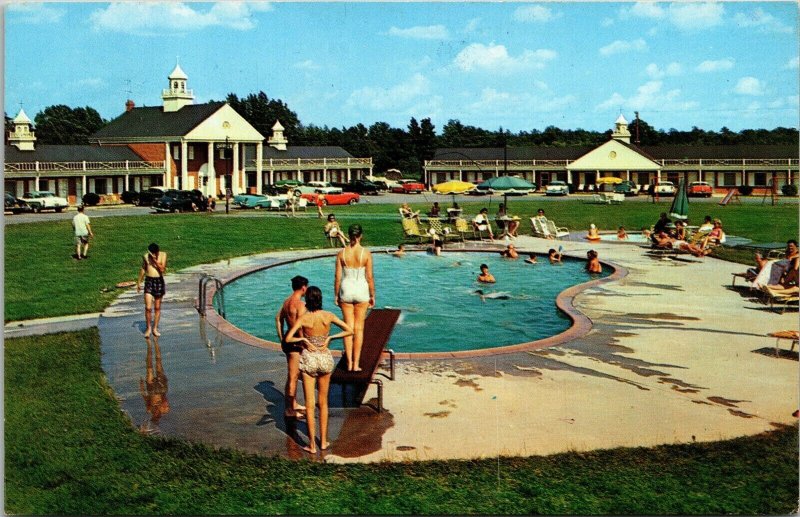 White House Motor Lodge Richmond VA Virginia Swimming Pool Postcard VTG UNP  